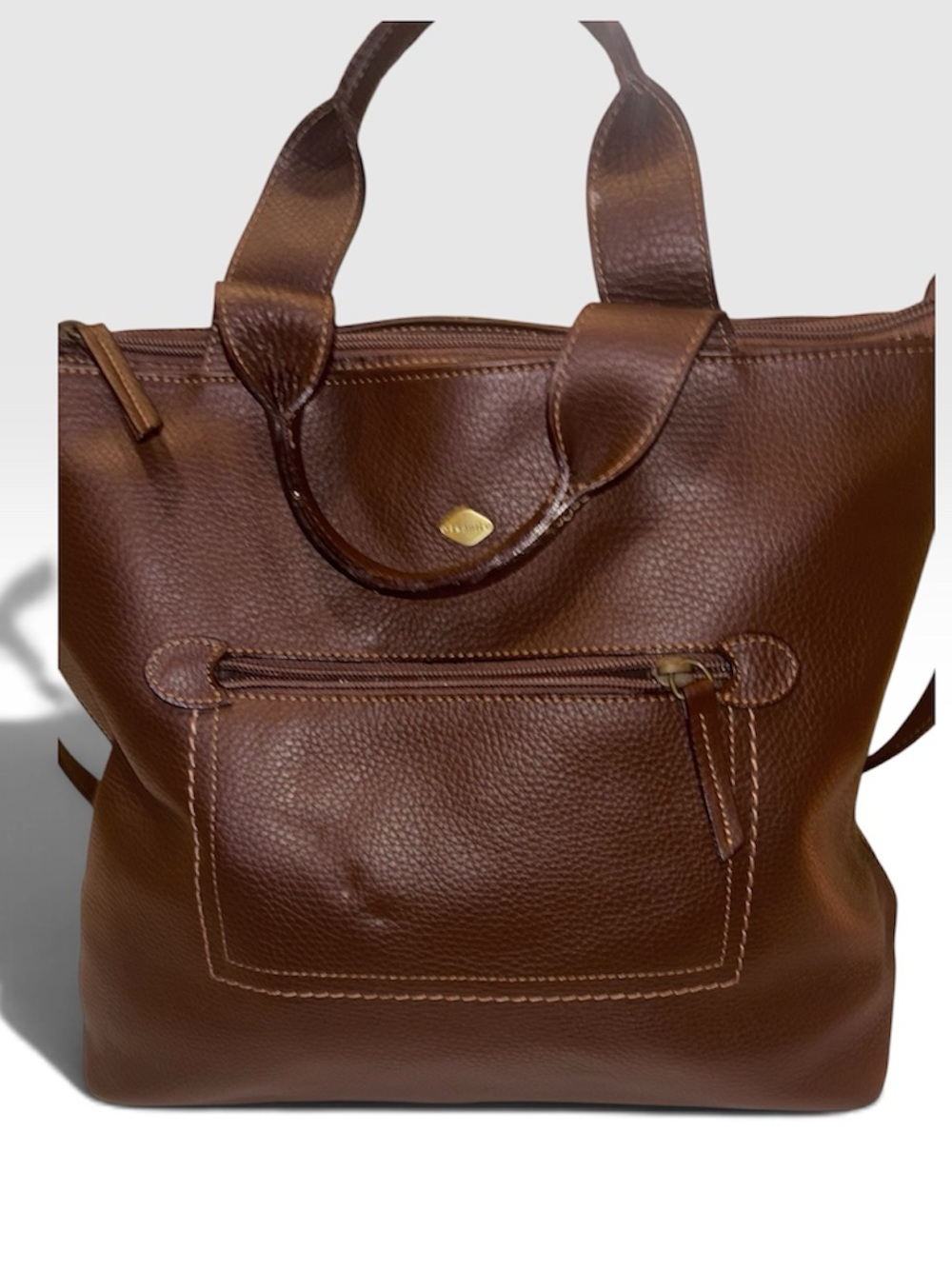 I Santi made in Italy Classic Brown Leather Tote Bag